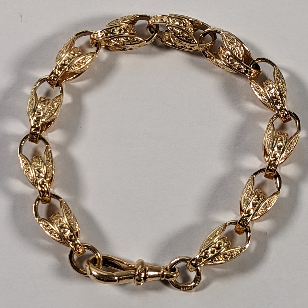 9ct Gold Tulip Bracelet Own4Less